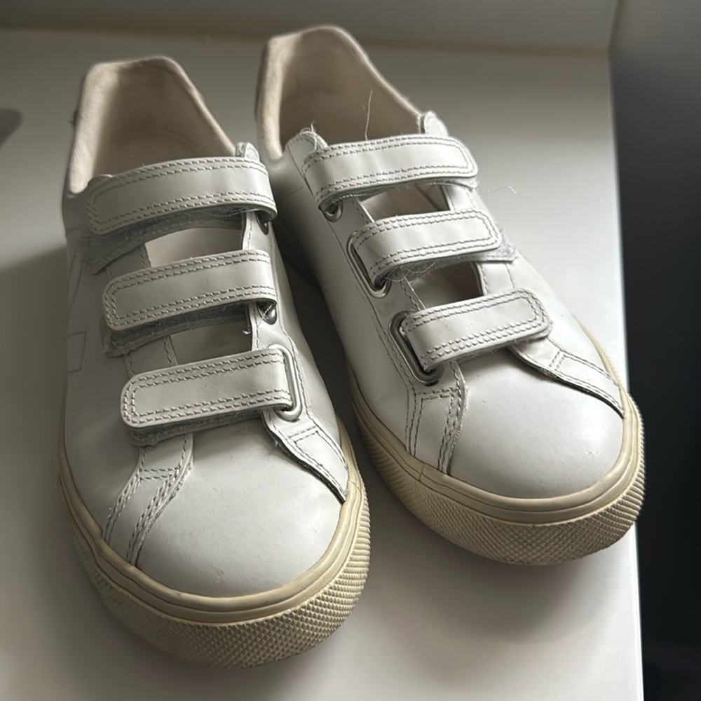 White leather VEJA. Still have long wear.